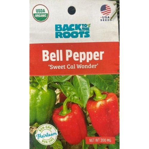 Back To The Roots Bell Pepper "Sweet Cal Wonder" Seeds - LGC