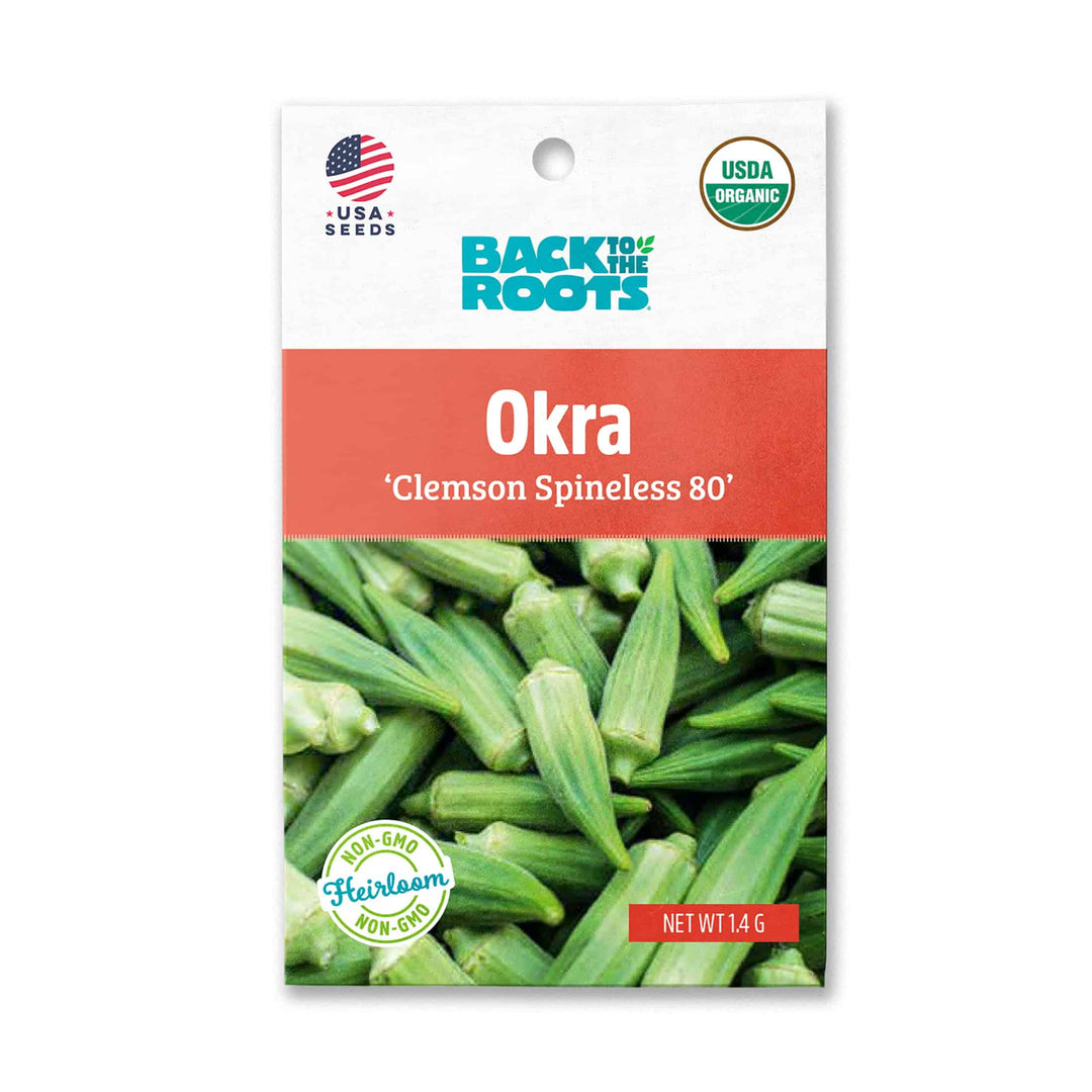 Back To The Roots Okra 'Clemson Spineless 80' - LGC