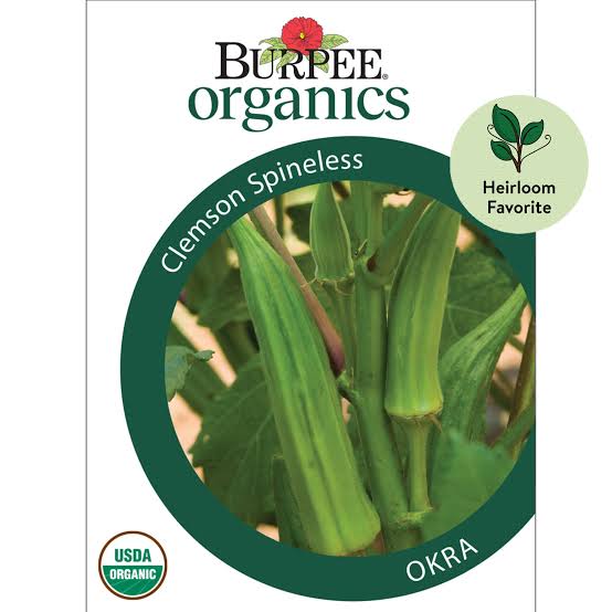 Burpee Organics Okra 'Clemson Spineless' - LGC