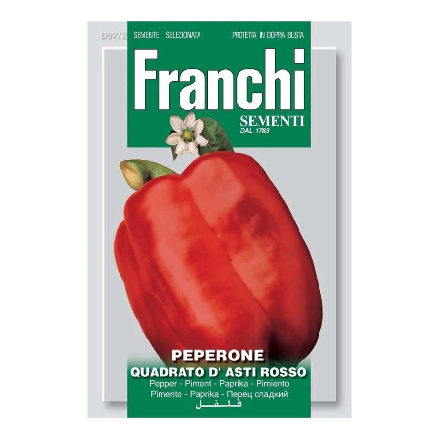 Franchi Peperone Quadrato D' Asti Rosso Pepper Seeds - LGC