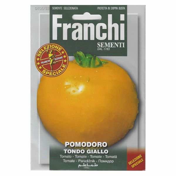 Franchi Pomodoro Tondo Giallo Tomato Golden Boy Seeds - LGC