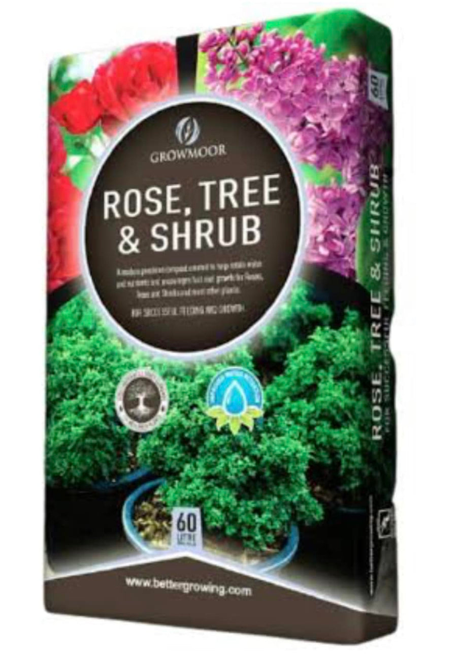 Growmoor Rose, Tree and Shrub 60 ltrs - LGC