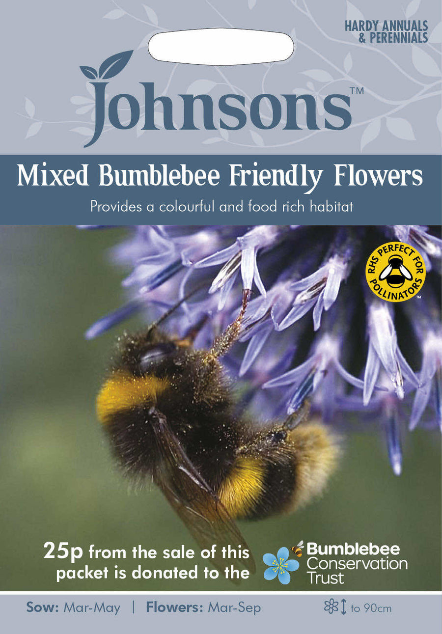 Johnsons ANNUALS MIXED Bumblebee Friendly Flowers Seeds - LGC