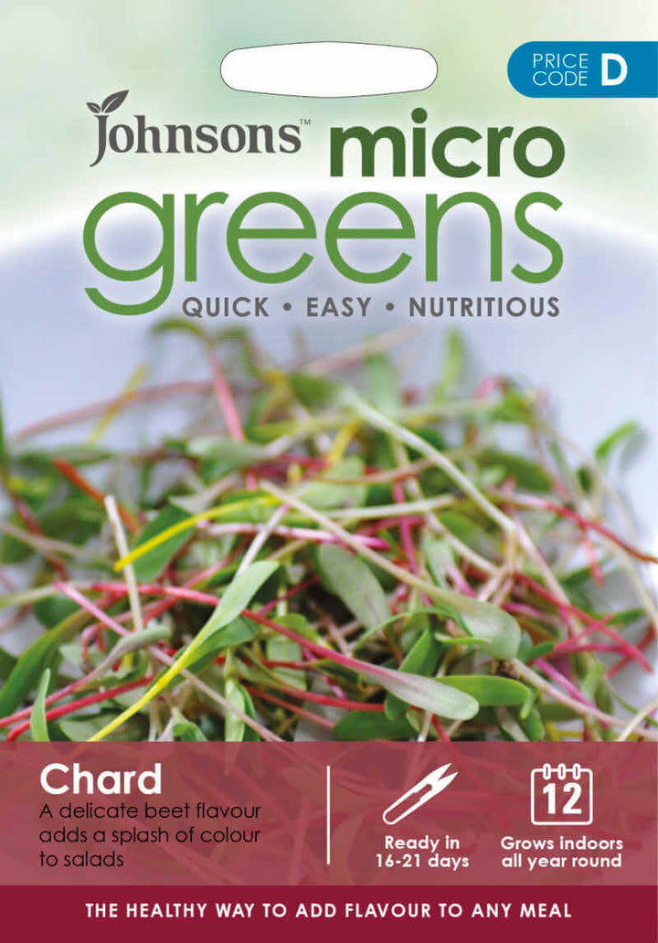 Johnsons CHARD Bright Lights Micro Greeen Seeds - LGC