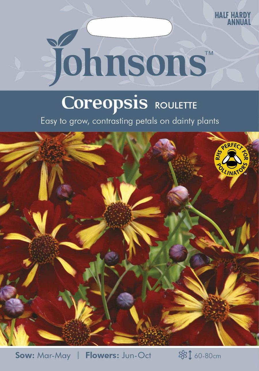 Johnsons COREOPSIS Roulette Seeds - LGC