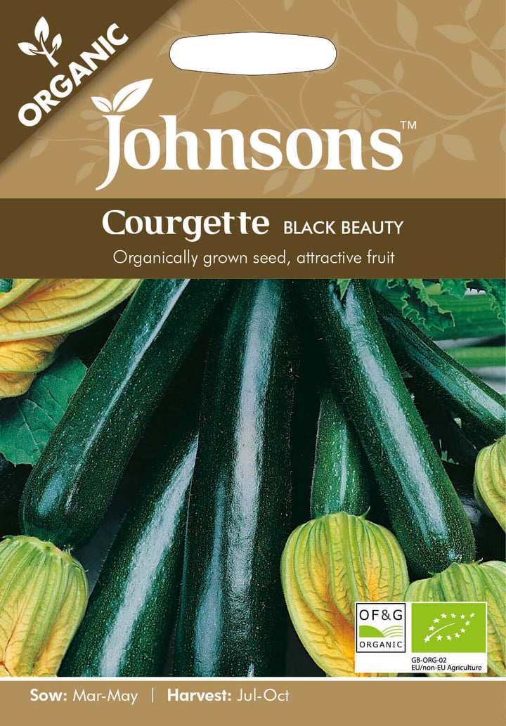 Johnsons COURGETTE Black Beauty (ORGANIC SEED) Seeds - LGC