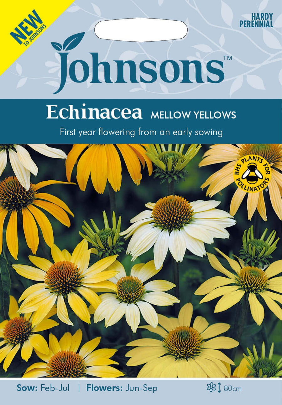 Johnsons ECHINACEA Mellow Yellows Seeds - LGC