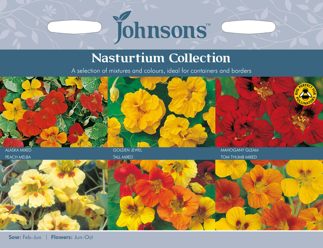 Johnsons NASTURTIUM (COLLECTION PACK) Seeds - LGC