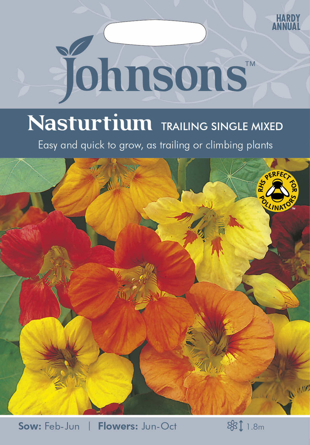 Johnsons NASTURTIUM Trailing Single Mixed - LGC