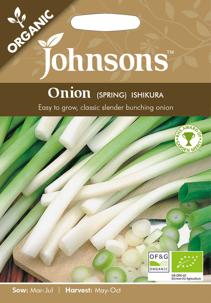 Johnsons ONION (Spring) Ishikura (ORGANIC SEED) Seeds - LGC