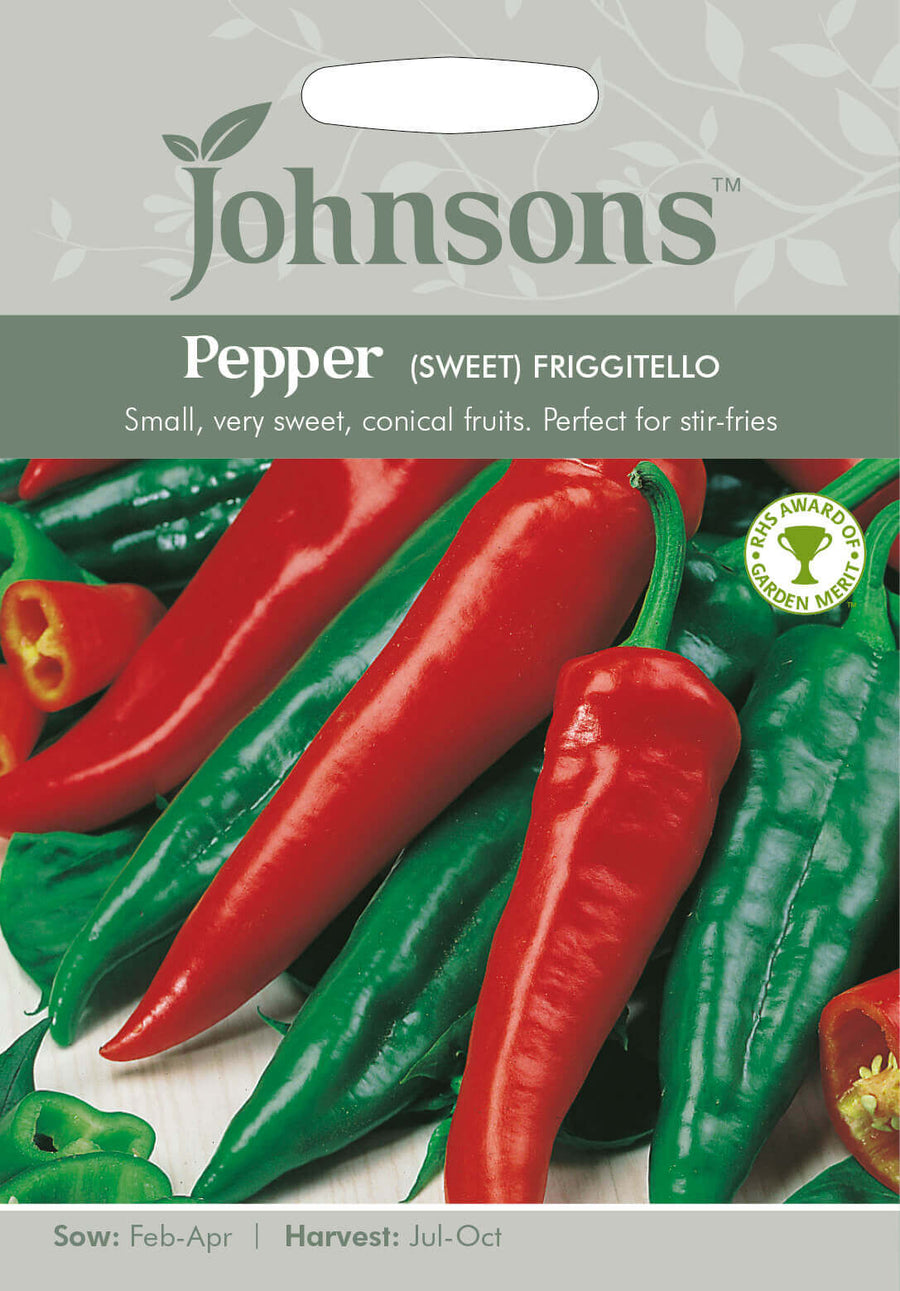Johnsons PEPPER (Sweet) Friggitello Seeds - LGC