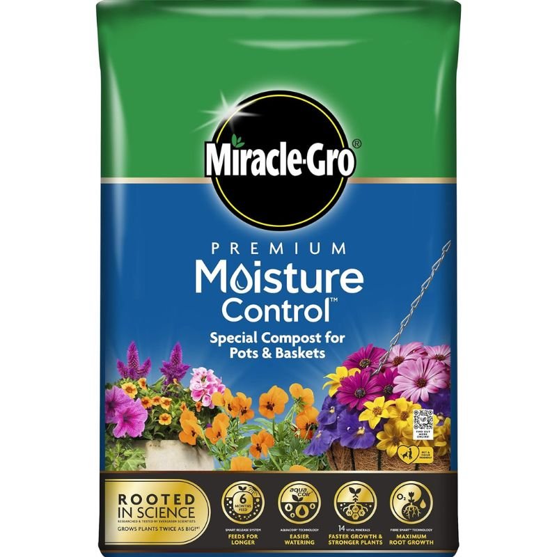 Miracle-Gro Premium Moisture Control Compost, 40 Litre - LGC