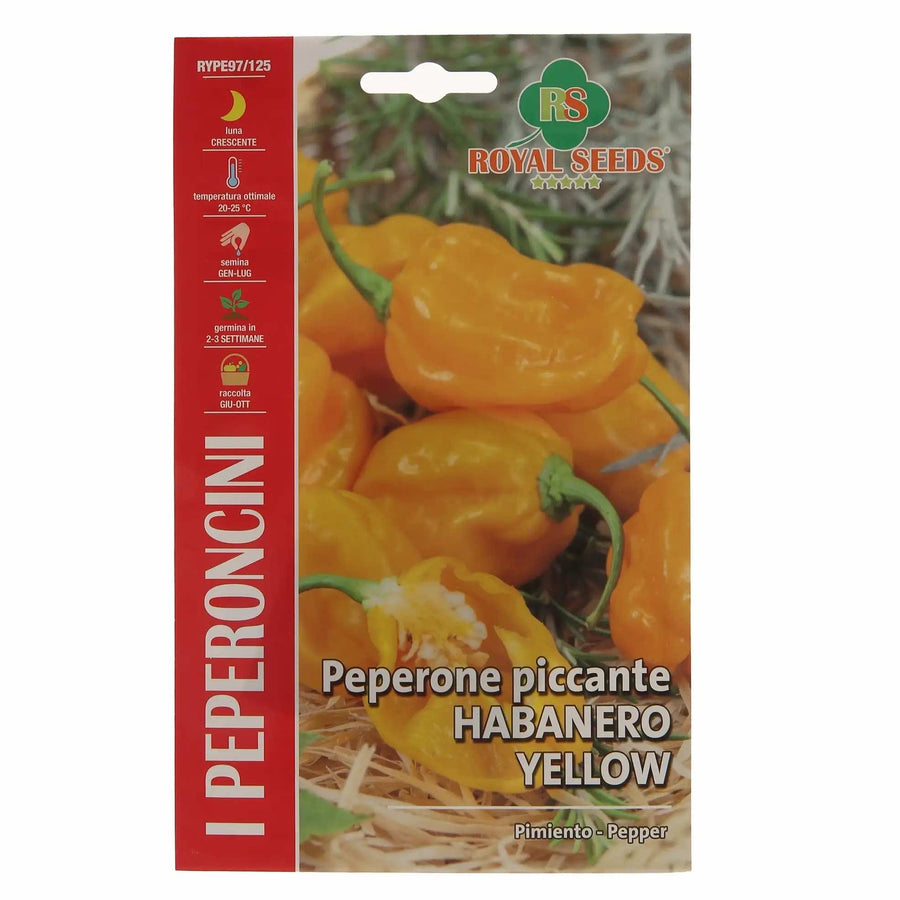 Royal Seeds Peperone Piccante Habanero Yellow Pepper - LGC