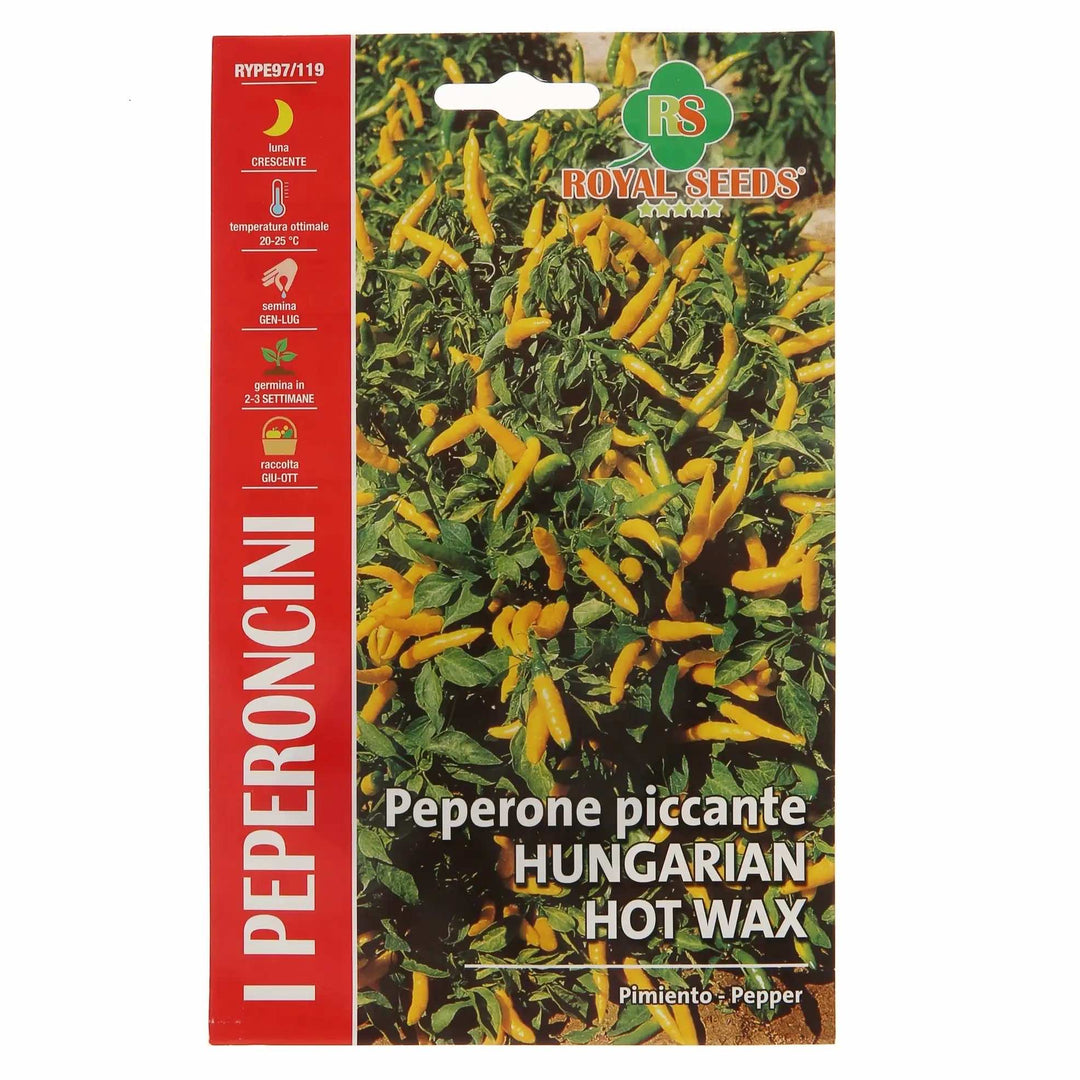 Royal Seeds Peperone Piccante Hungarian Hot Wax Pepper - LGC